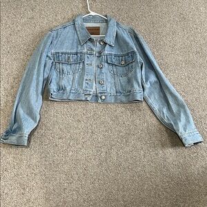 LondonJean Cropped Denim Jacket